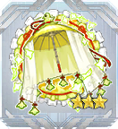 Chidori-Adorned Japanese Umbrella